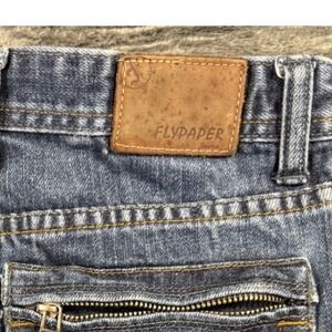 Flypaper Jeans Mens 33x28 Blue Excellent Straight Leg Cotton Zipper Pocket 2065